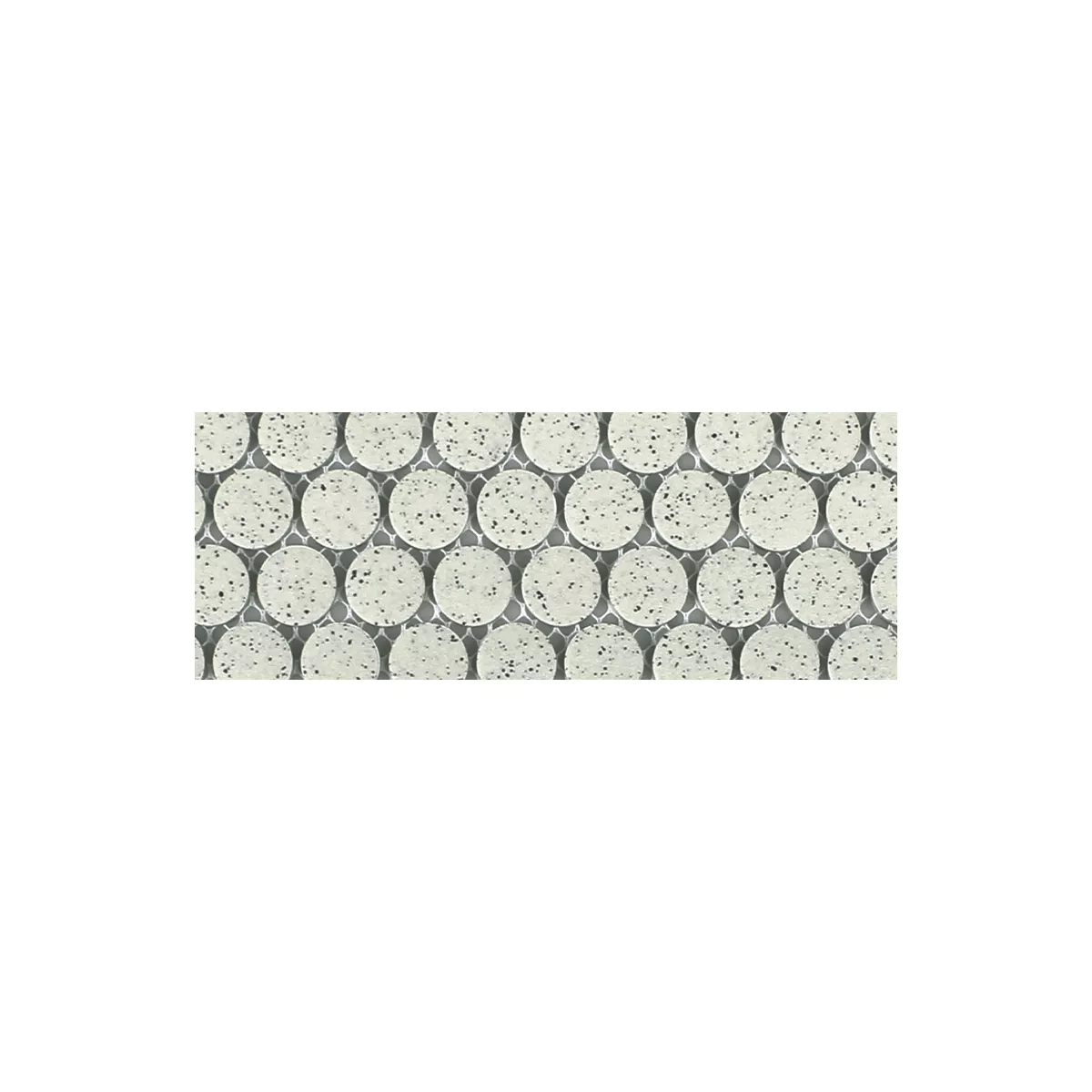 Sample Ceramic Mosaic Tiles Luanda Beige Button