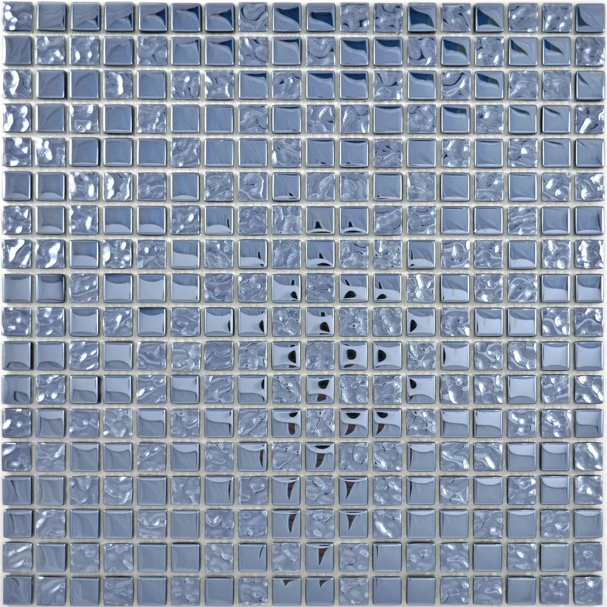 Glass Mosaic Tiles Moldau Black