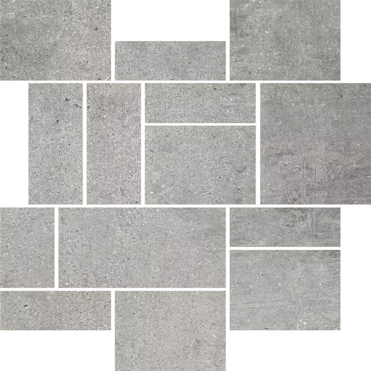 Mosaic Tile Freeland Stone Optic R10/B Grey Composite