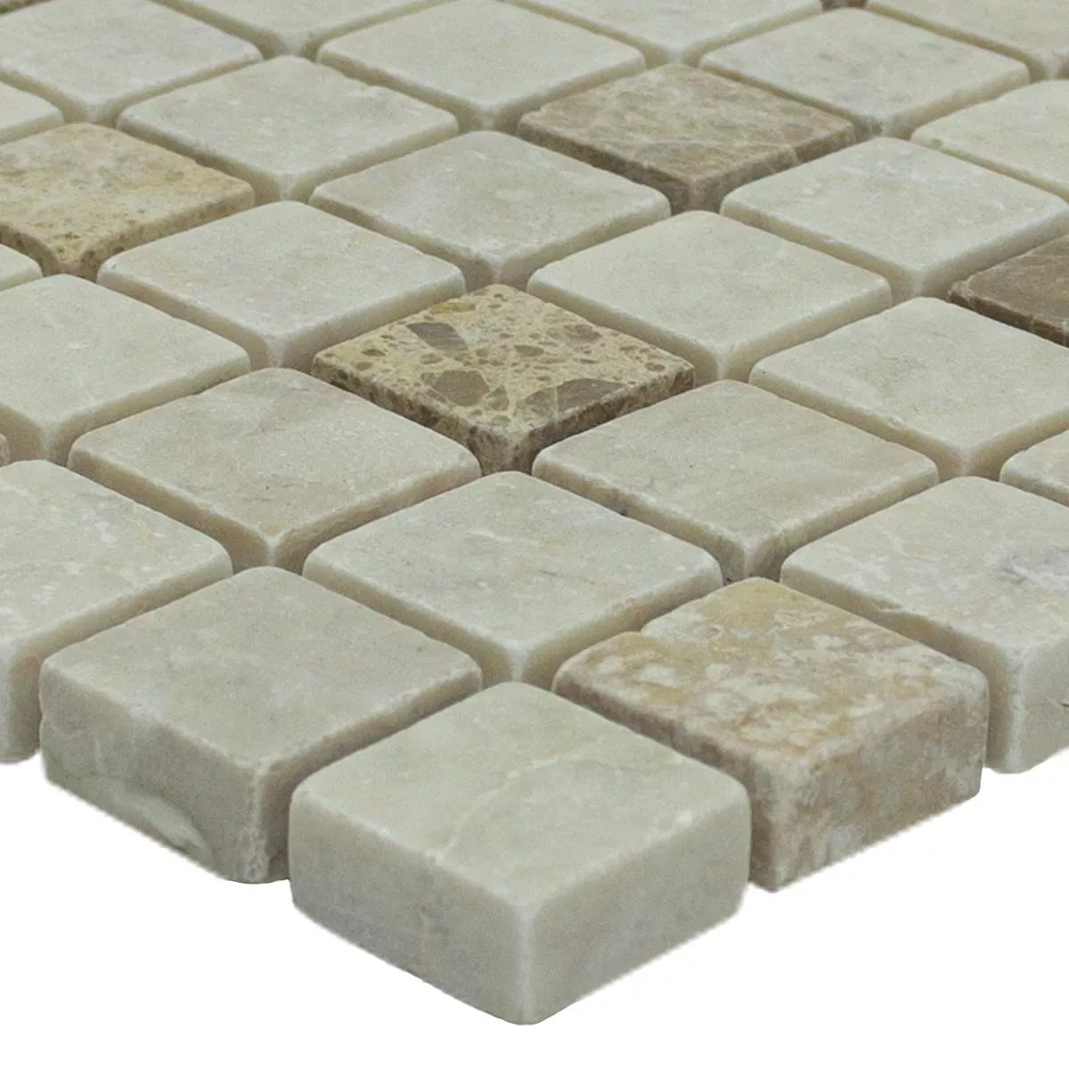 Naturstein Mosaikfliese Fridali Beige Braun Naturstein Mosaikfliese Fridali Beige Braun