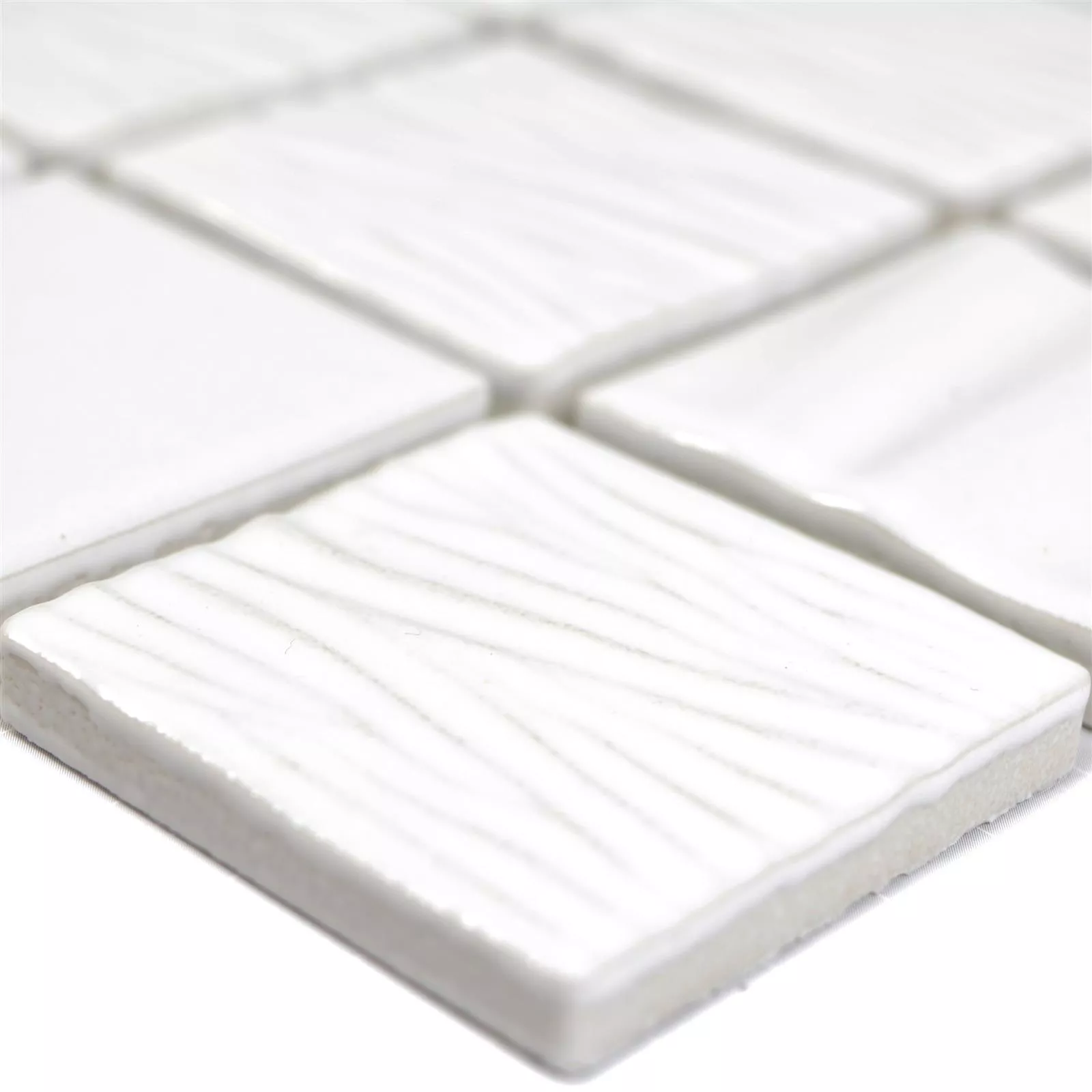 Kεραμικό Mωσαϊκό Πλακάκια Rokoko 3D Elegance Ασπρο