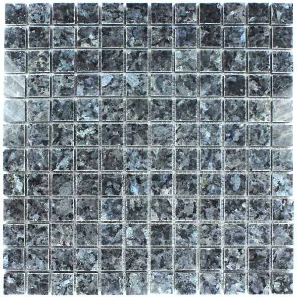 Mosaik Granit 23x23x8mm Blue Pearl