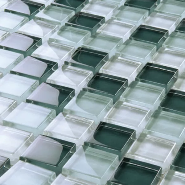 Próbka Mozaika Szklana Płytki  Zielony Mix