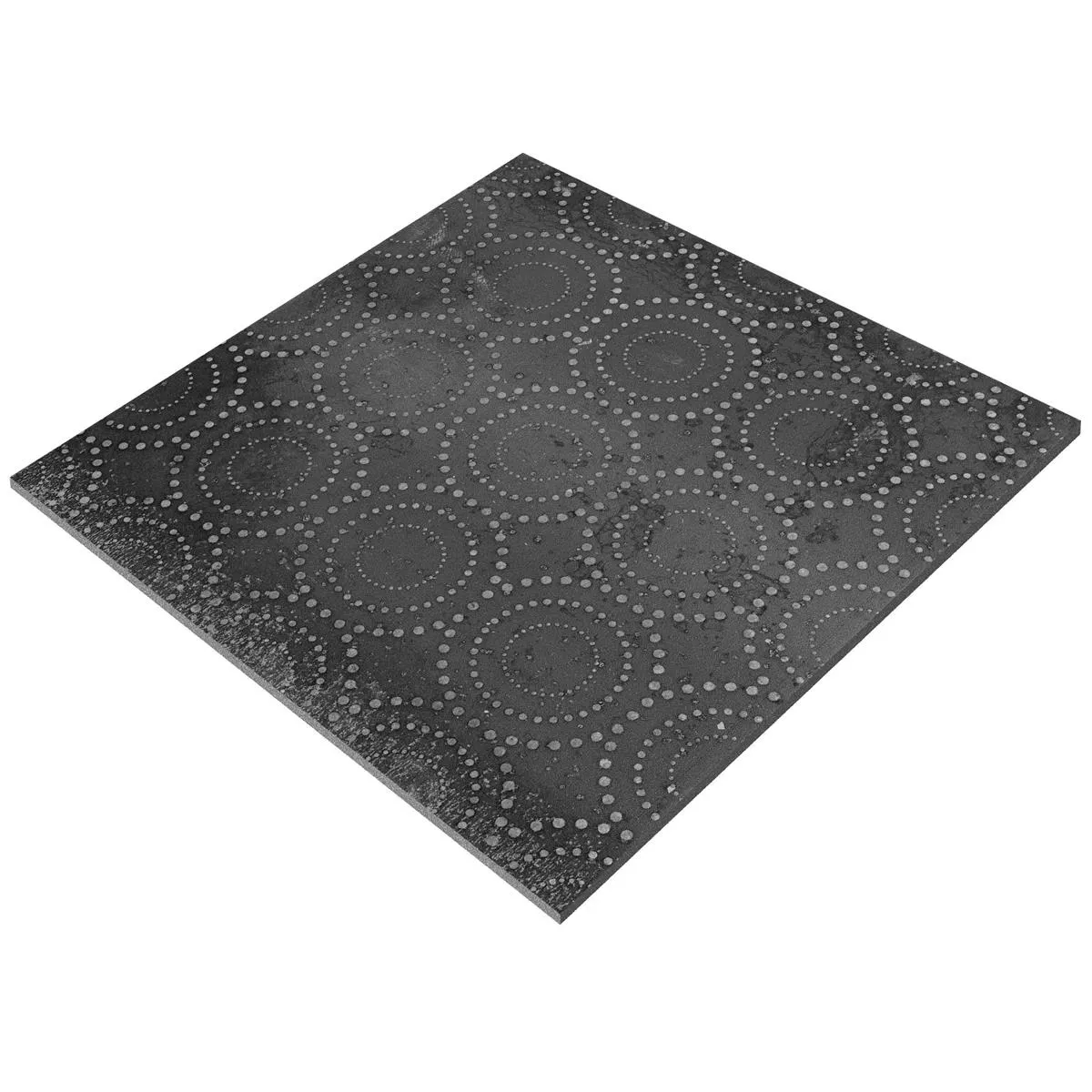 Πρότυπο από Πλακάκια Δαπέδου Chicago Μεταλλική Εμφάνιση Ανθρακίτης R9 - 18,5x18,5cm Pattern 4