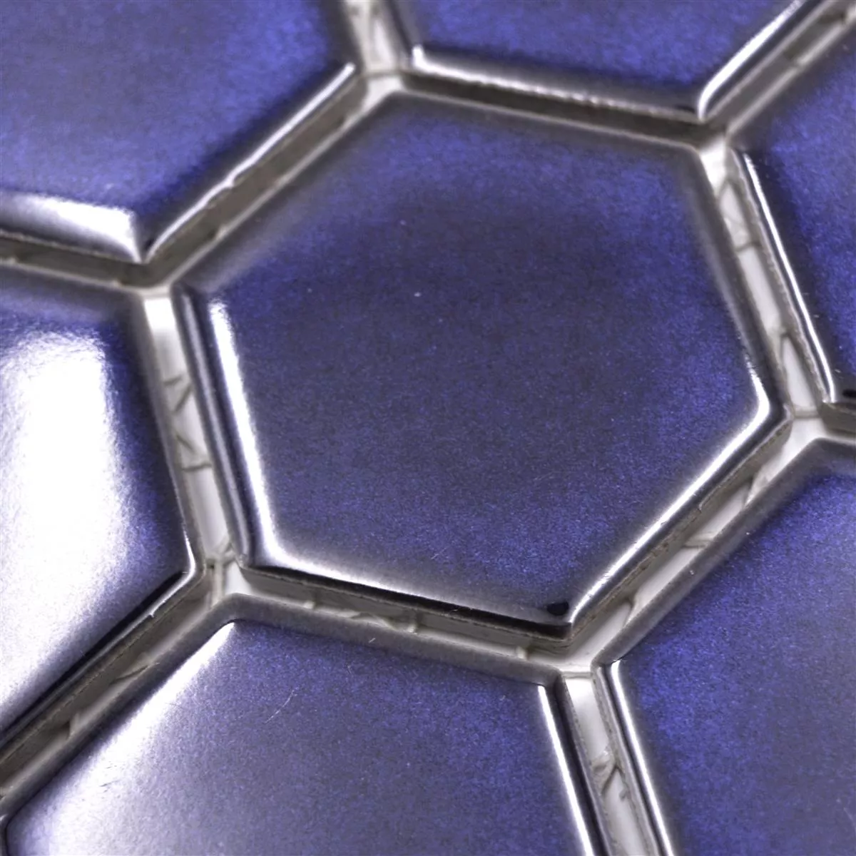 Ceramic Mosaic Salomon Hexagon Cobalt Blue H51
