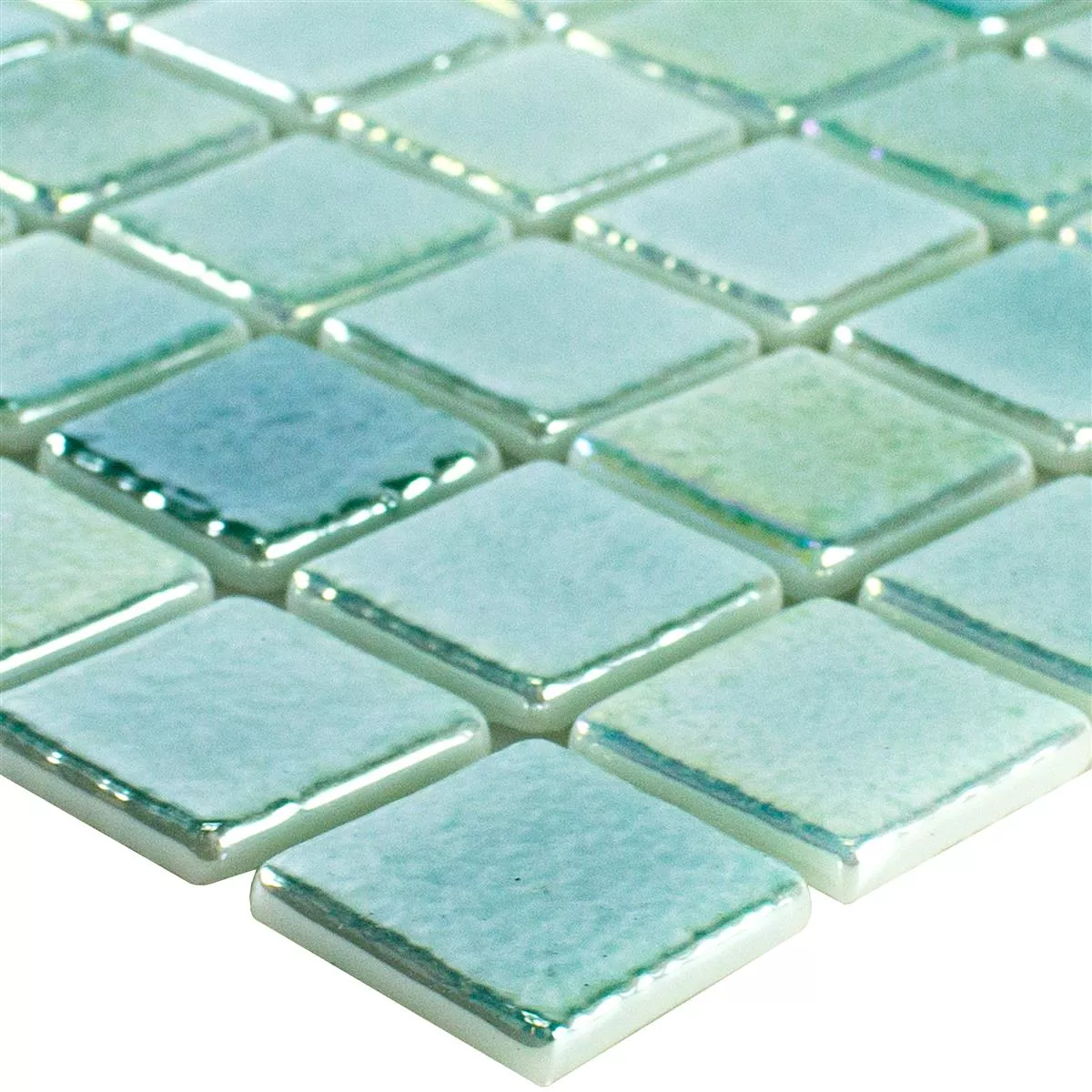 Sample Glass Swimming Pool Mosaic McNeal Cyan 25