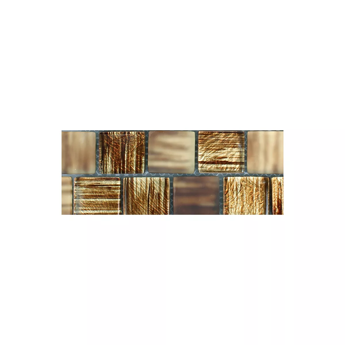 Vzorek Skleněná Mozaika Dlaždice Lanzarote Hnědá