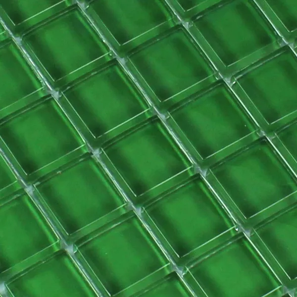 Mønster fra Glass Mosaikk  Grønn Uni