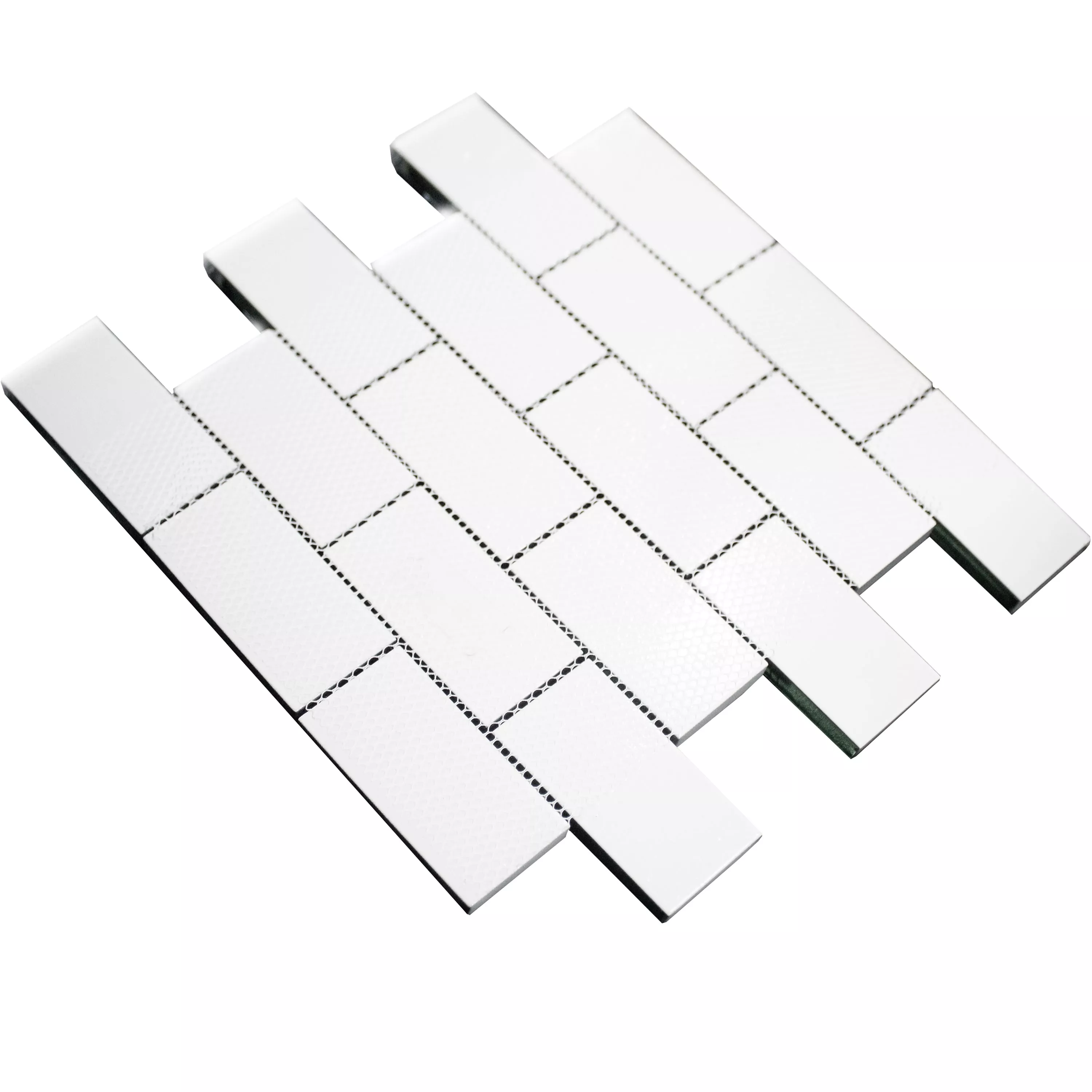Sample Glasmozaïek Tegels San Marino Zilver