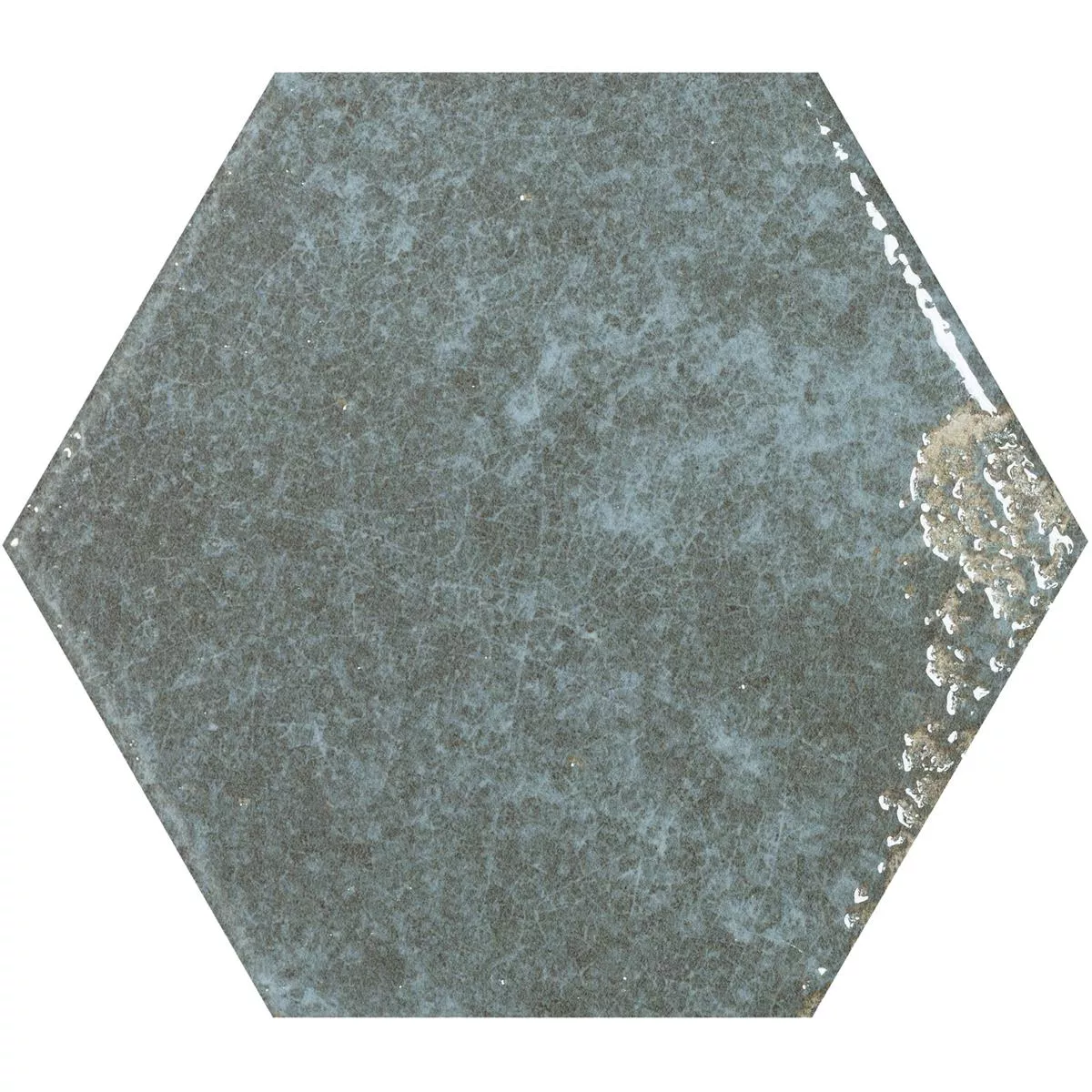 Wall Tiles Lara Glossy Waved 13x15cm Hexagon Grey Wall Tiles Lara Glossy Waved 13x15cm Hexagon Grey