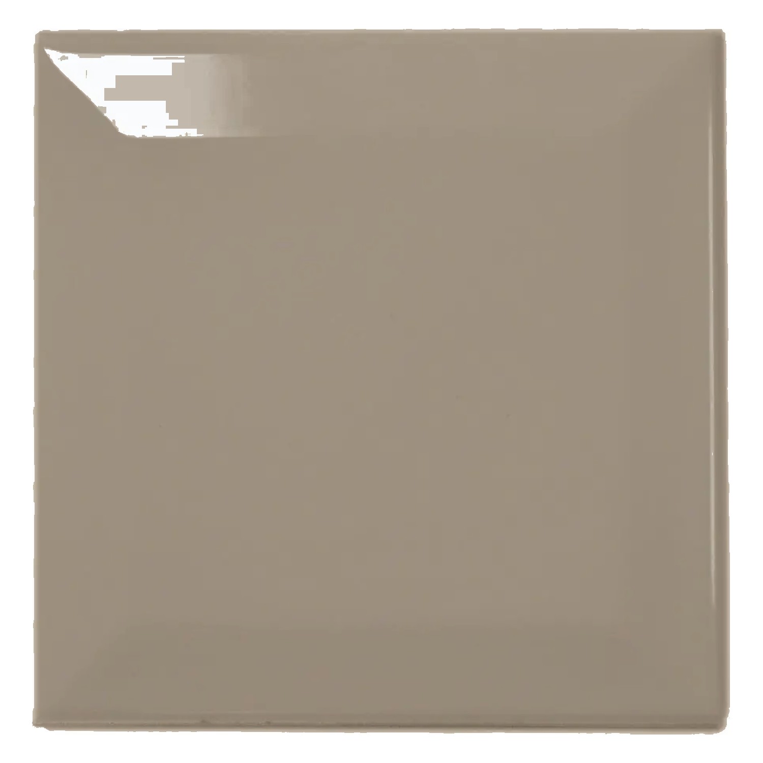 Metrofliese Beige Glänzend 10x10 cm Facette Catarina Fawn