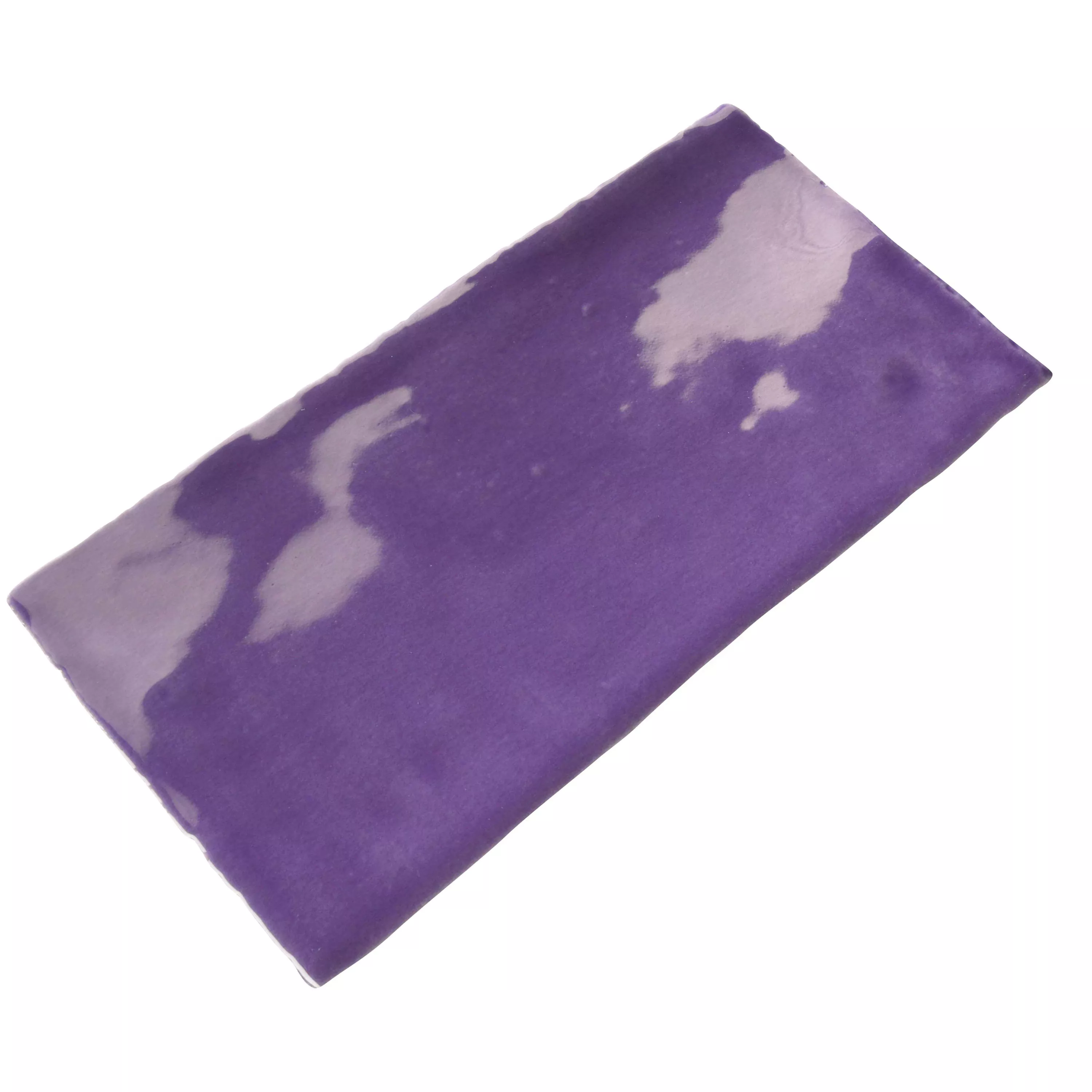 Revestimiento Algier Hecho A Mano 7,5x15cm Púrpura
