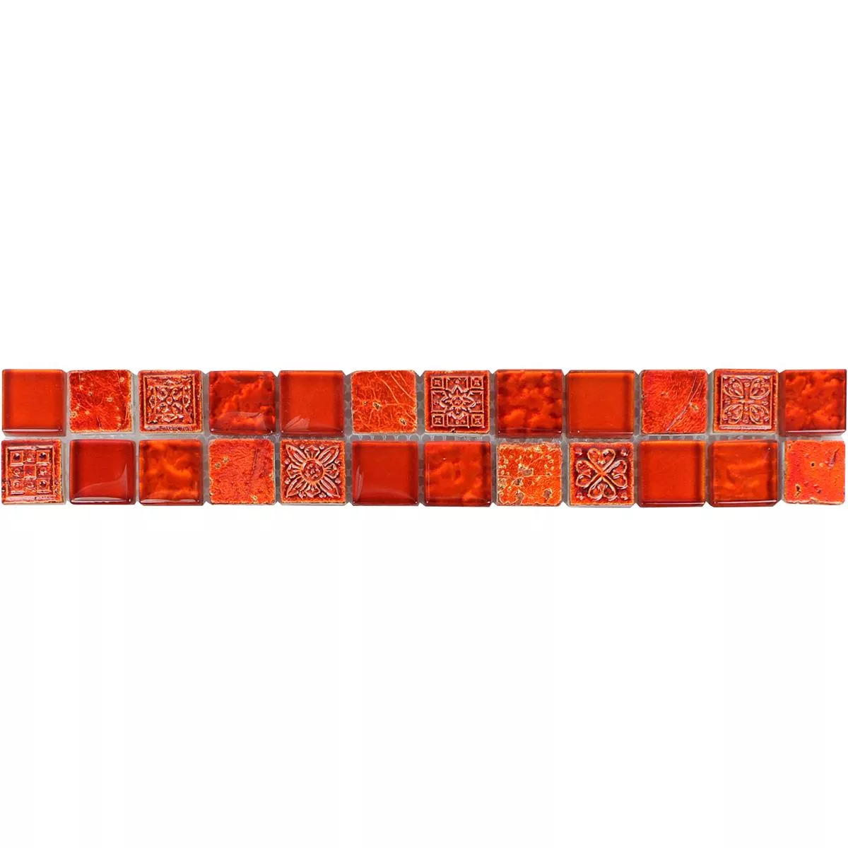 Glass Naturstein Flisekant Rockport Rød