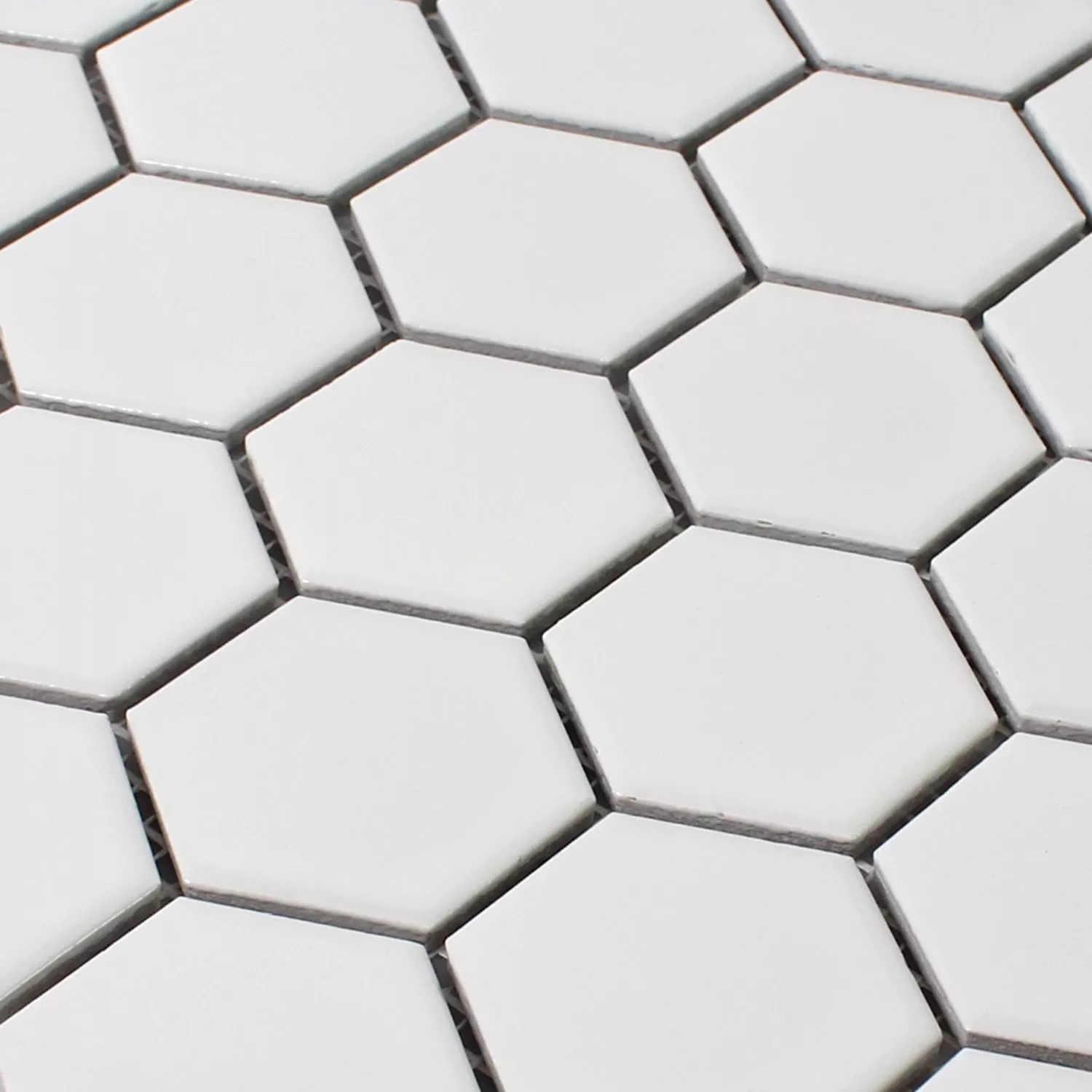 Mozaik Csempe Fazekasság Hatszög Fehér Deres H51