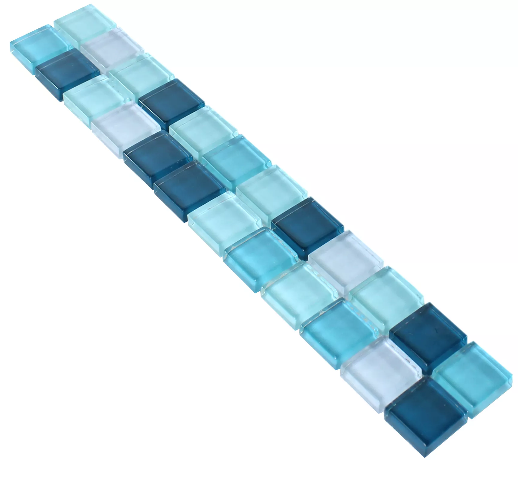 Glass Mosaic Border Akron Blue Green Glass Mosaic Border Akron Blue Green