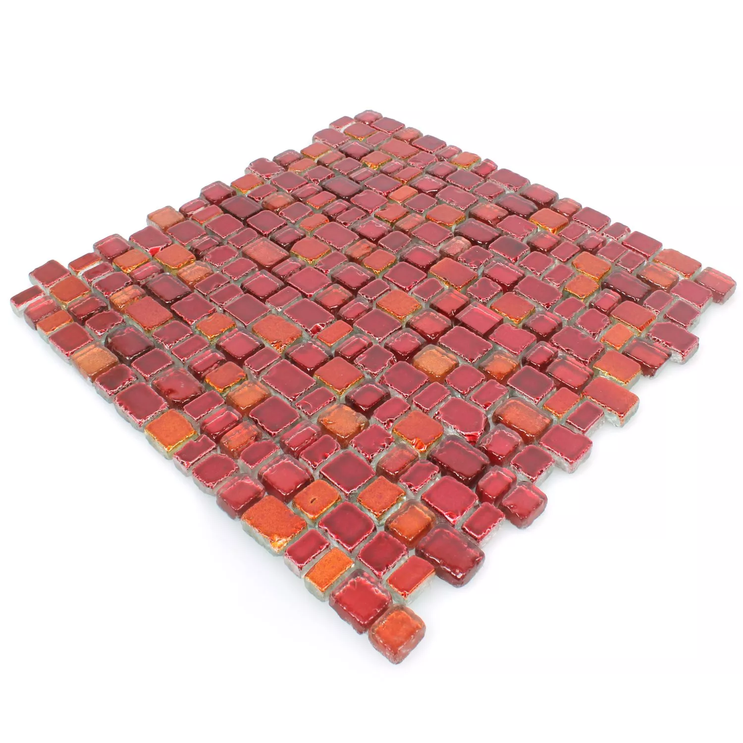 Mønster fra Mosaikkfliser Glass Roxy rødappelsin