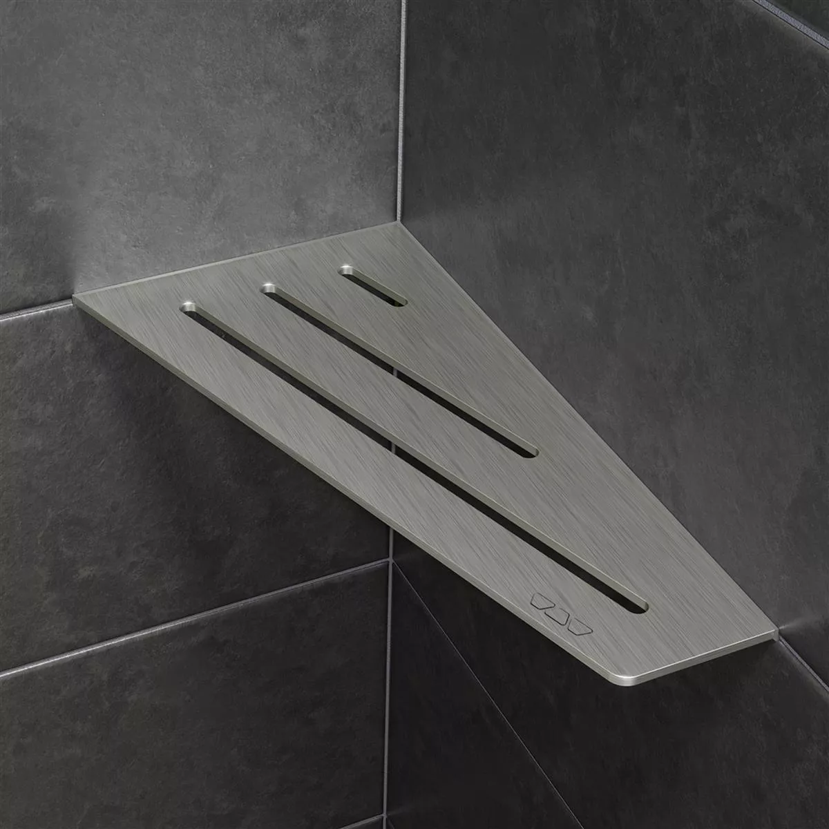 Wall shelf shower shelf Schlüter 4eck 15,4x29,5cm Wave