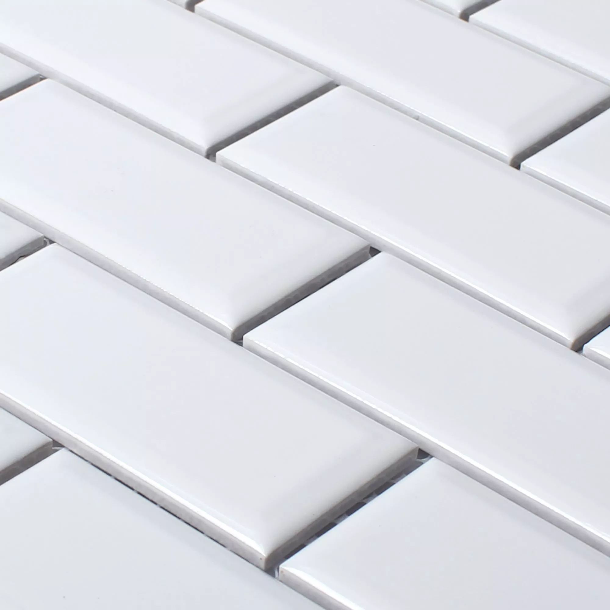Ceramika Mozaika Devon Metro Z Faset Biały