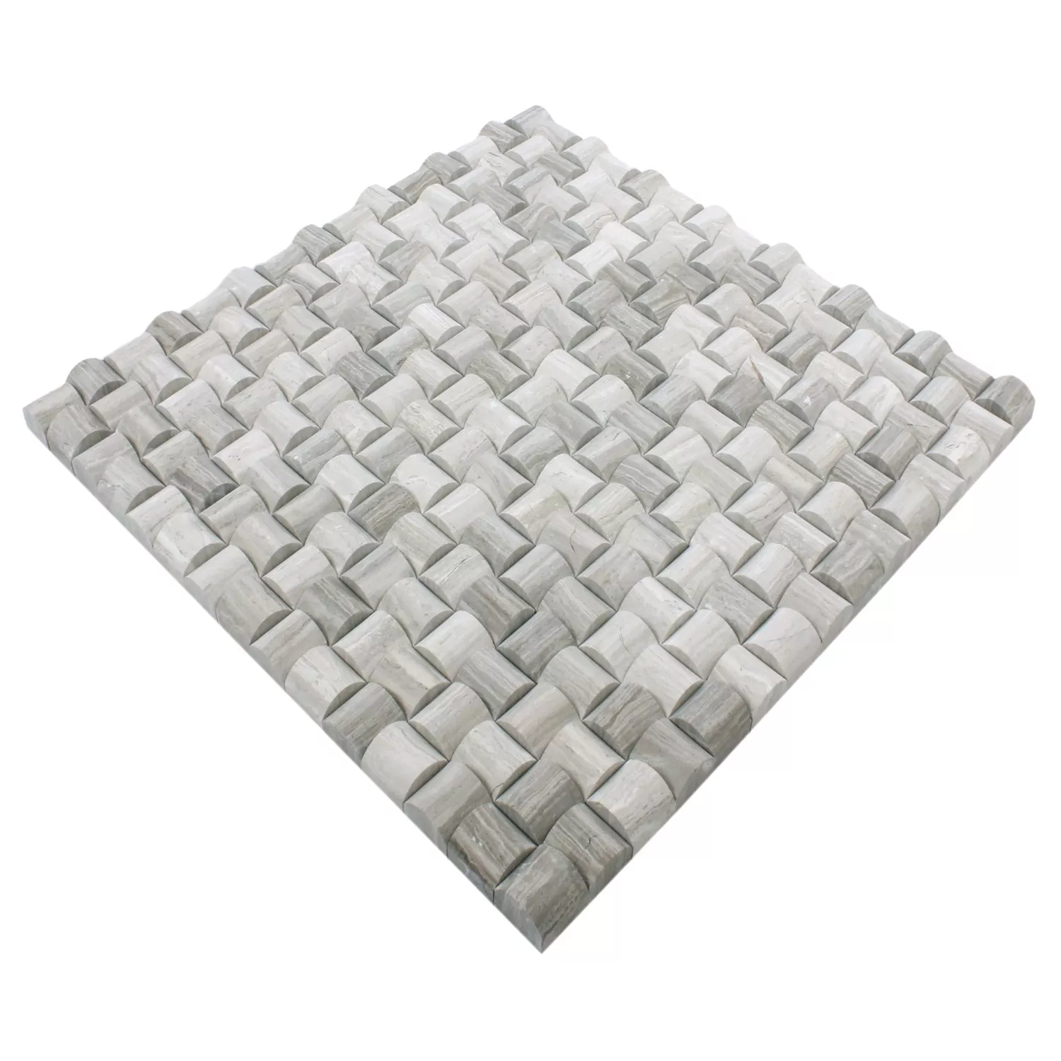 Mosaïque Pierre Naturelle Everest 3D Gris