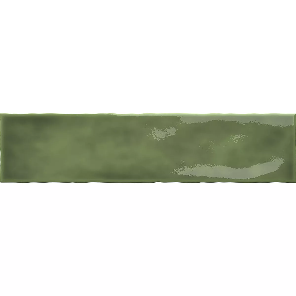 Kakel Lugo Korrugerad Grön 7,5x30cm