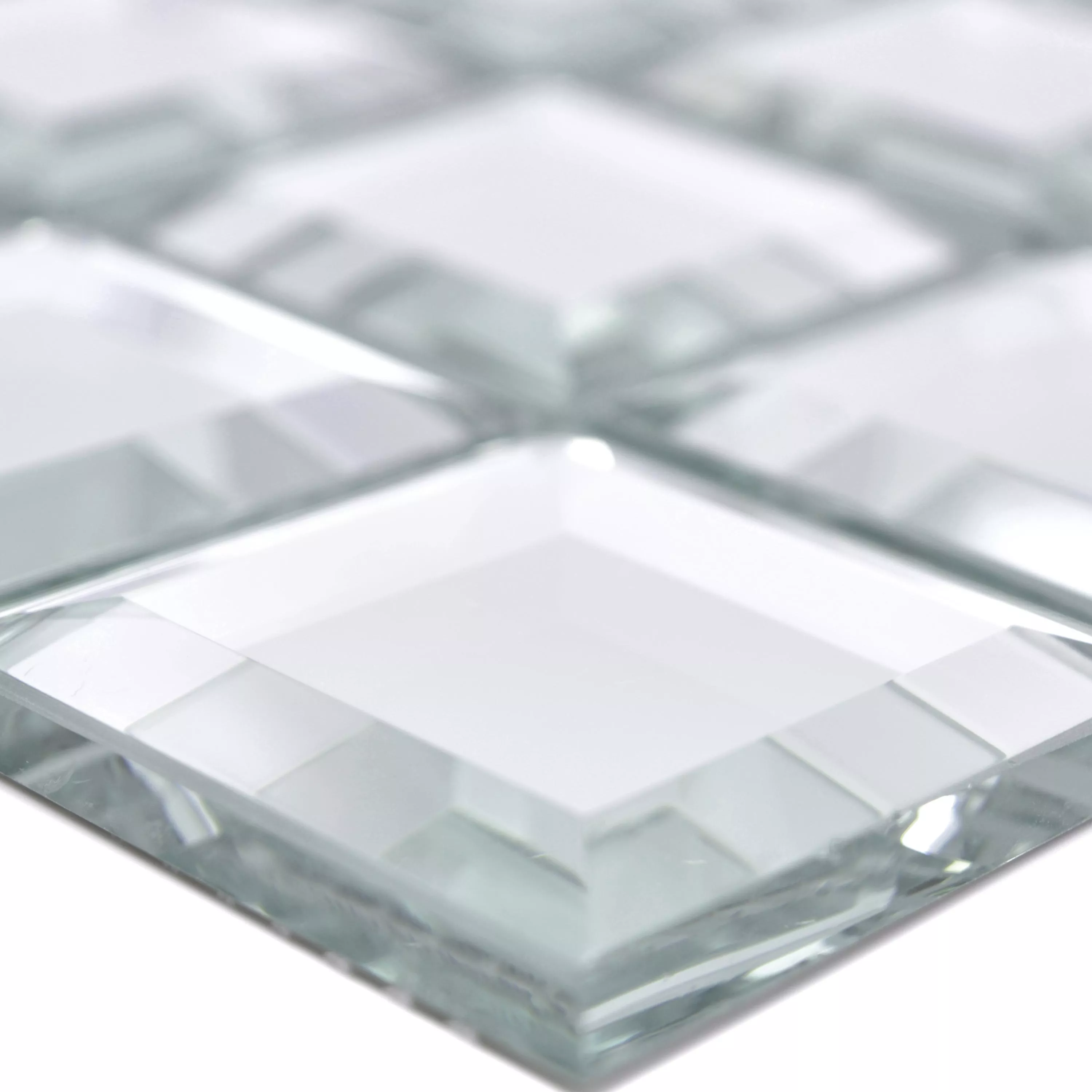Sample Mirror Metro Mosaic Tiles Reflexion Square
