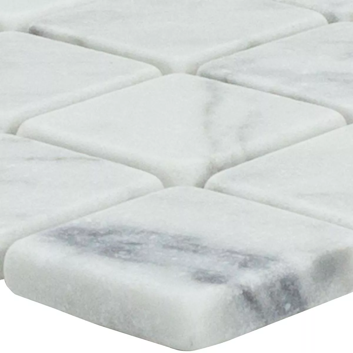 Sample Marble Natural Stone Mosaic Tiles Venantius Blanc