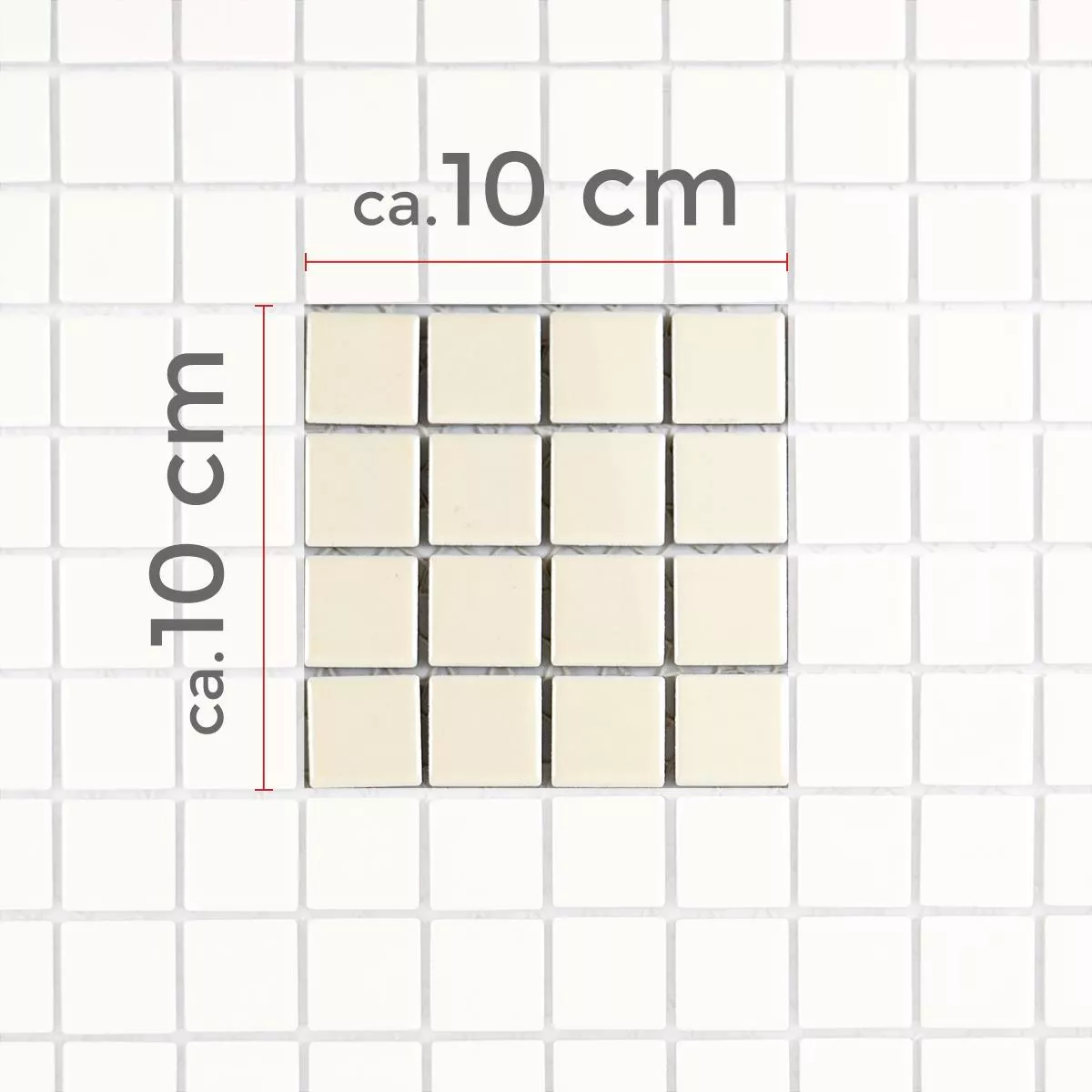 Πρότυπο από Kεραμικά Ψηφιδωτά Πλακάκια Adrian Μπεζ Παγωμένος Tετράγωνο 23