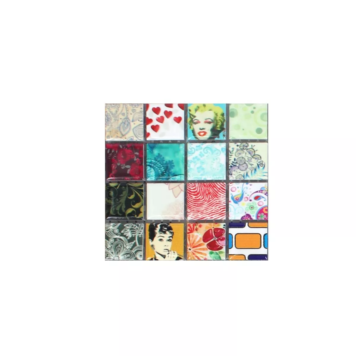 Padrão de Azulejo Mosaico Cerâmica Dia Multicolorido