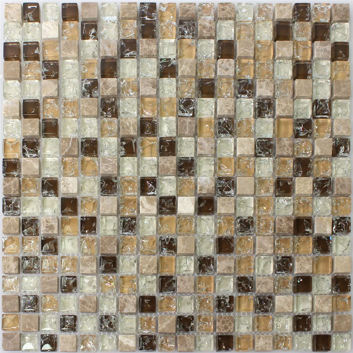 Sample Mosaic Tiles Glass Natural Stone Broken Emperador