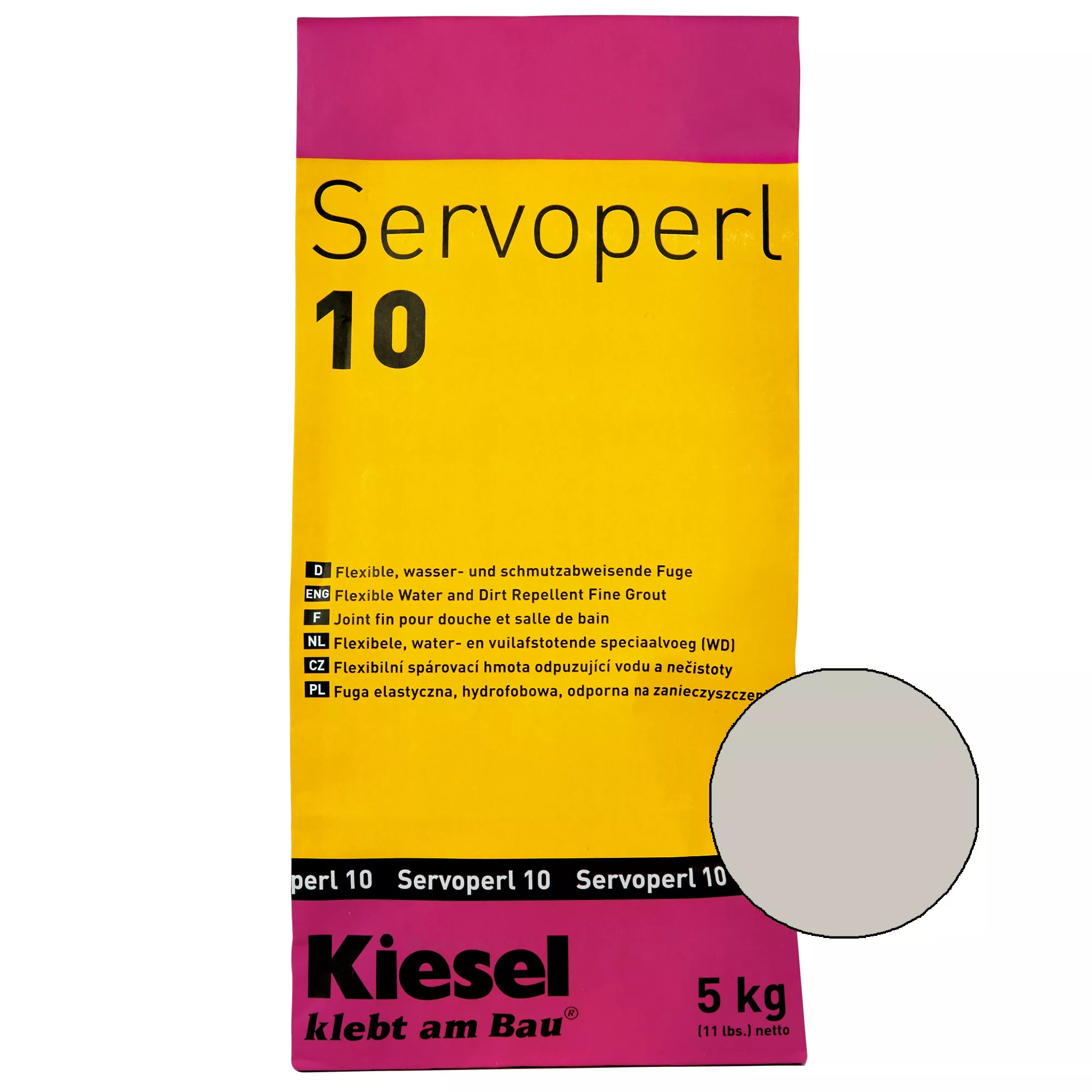 Kiesel Servoperl 10 - Flexible cementitious joint (5KG silver grey)
