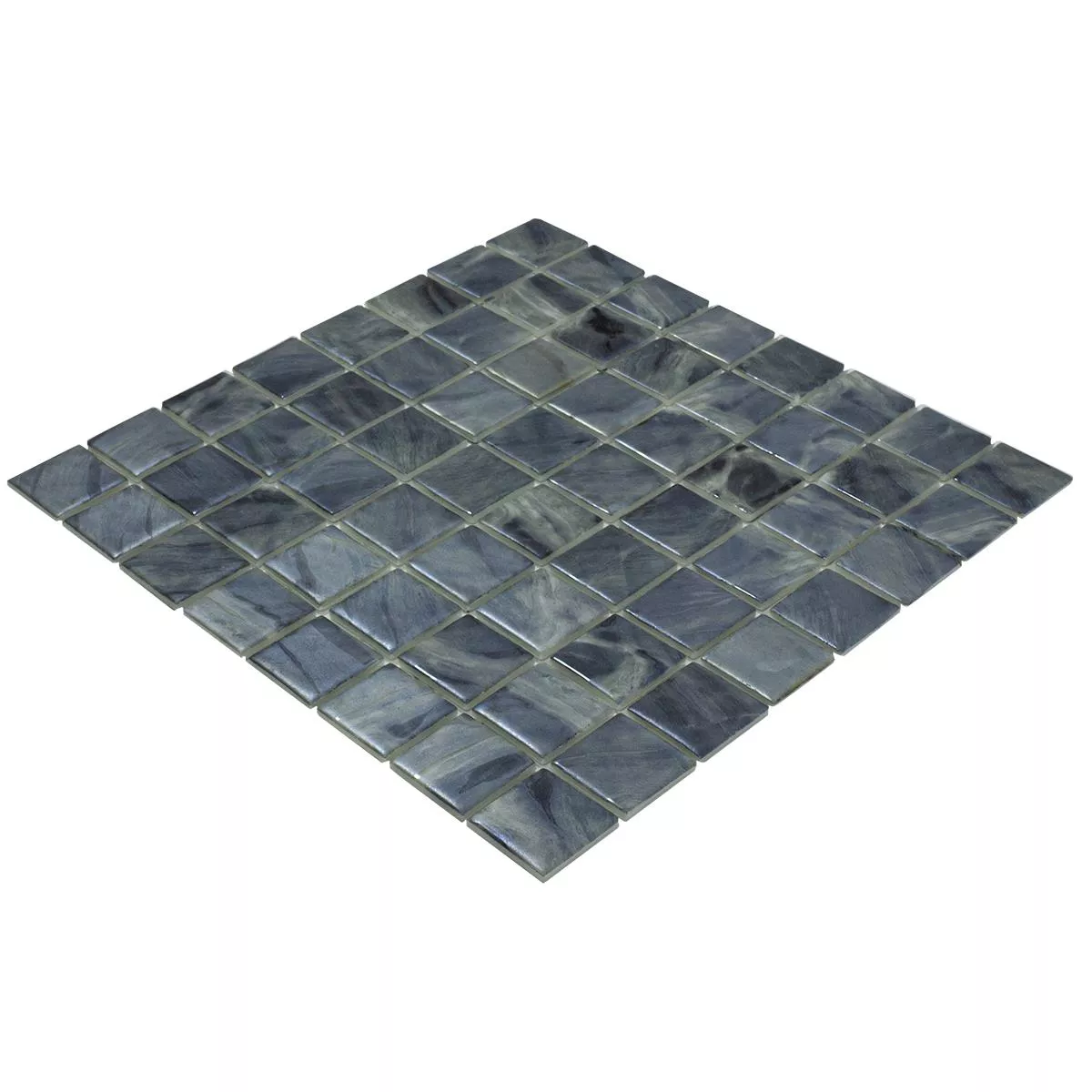 Glass Swimming Pool Mosaic Alassio Grey 38