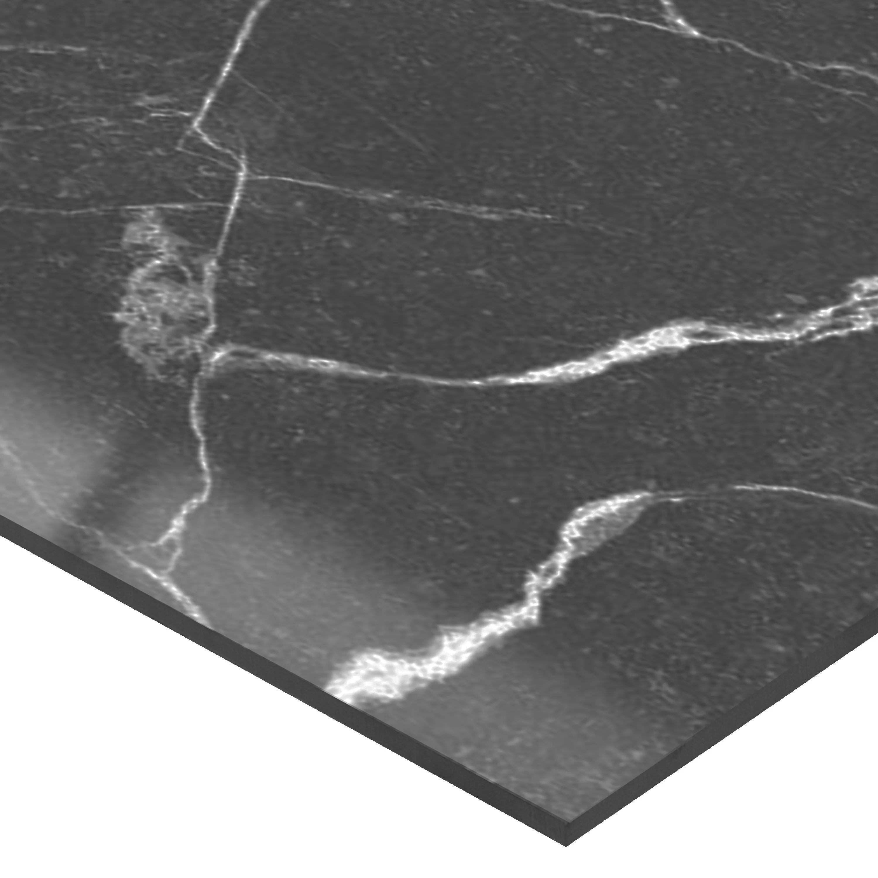 Sample Floor Tiles Santana Marble Optic Polished Dark Grey 60x60cm