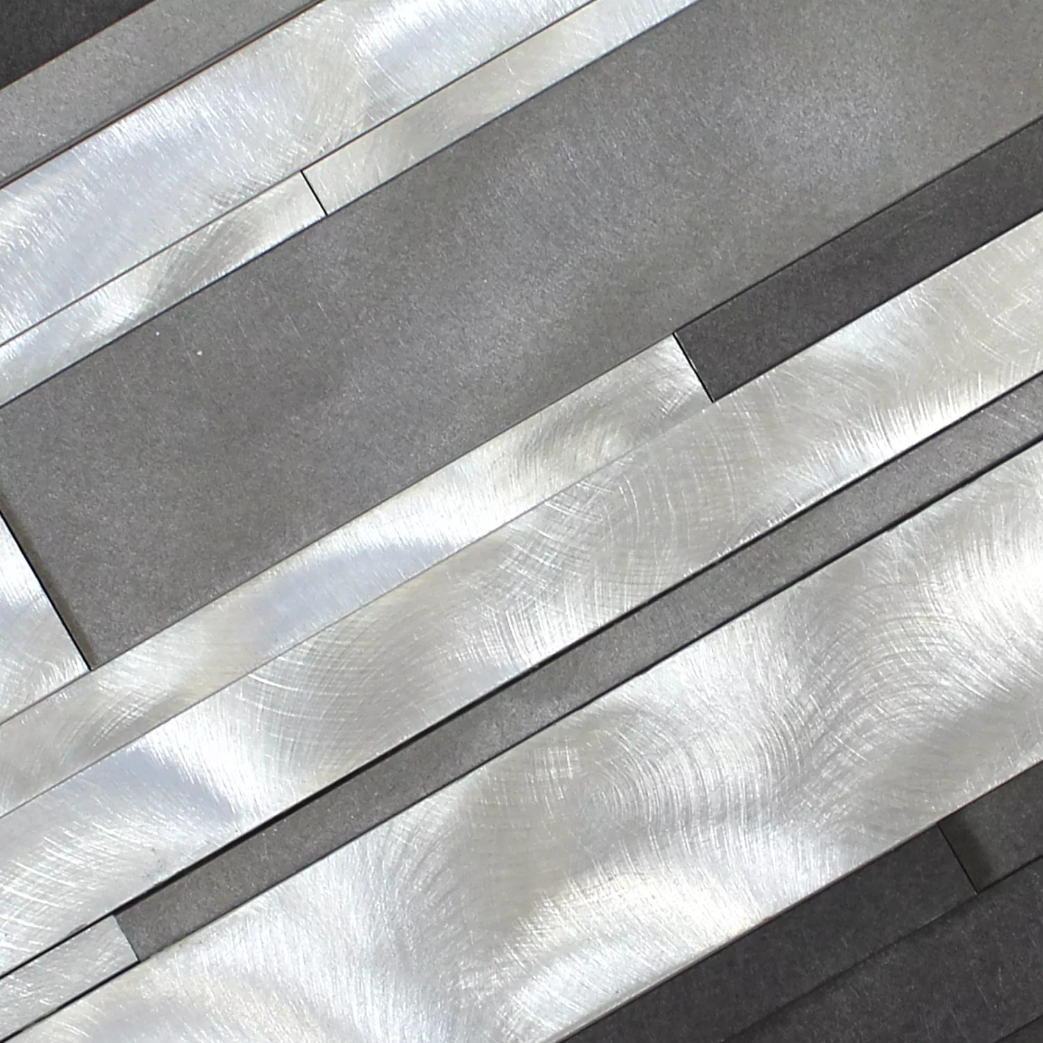 Mozaik Csempe Alumínium Talara Fekete Ezüst 300x600mm