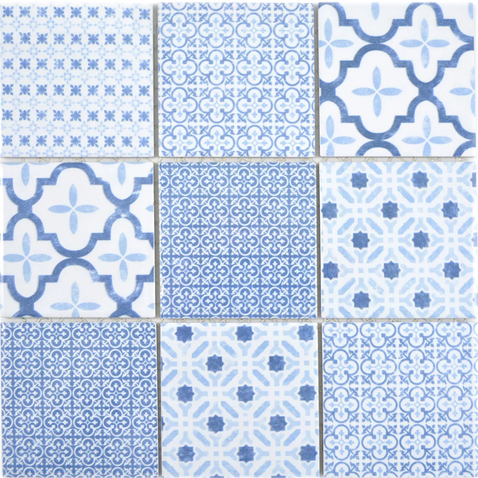 Ceramică Plăci De Mozaic Romantica Retro Blue