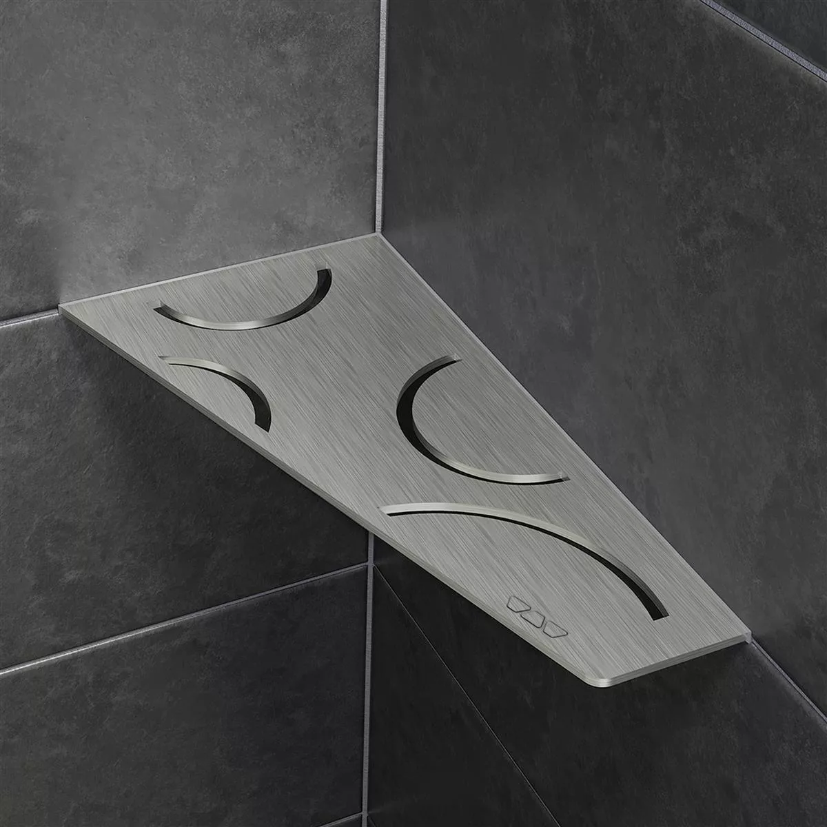 Wall shelf shower shelf Schlüter 4eck 15,4x29,5cm Curve