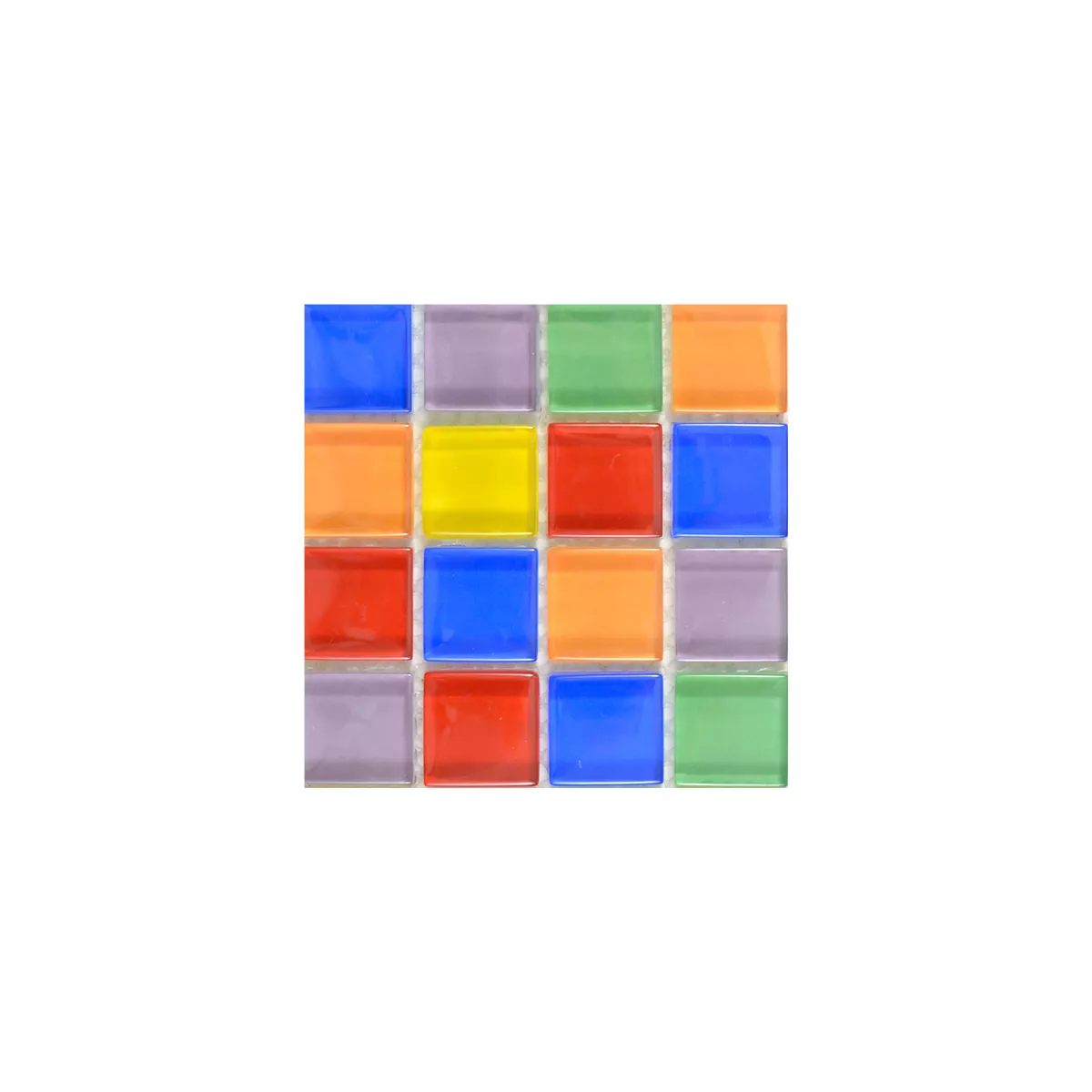 Πρότυπο από Γυάλινο Μωσαϊκό Πλακάκια Ararat Χρωματιστό Mix Στενός