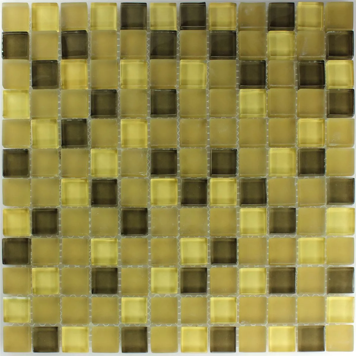 Muster von Glasmosaik Fliesen Yellow 