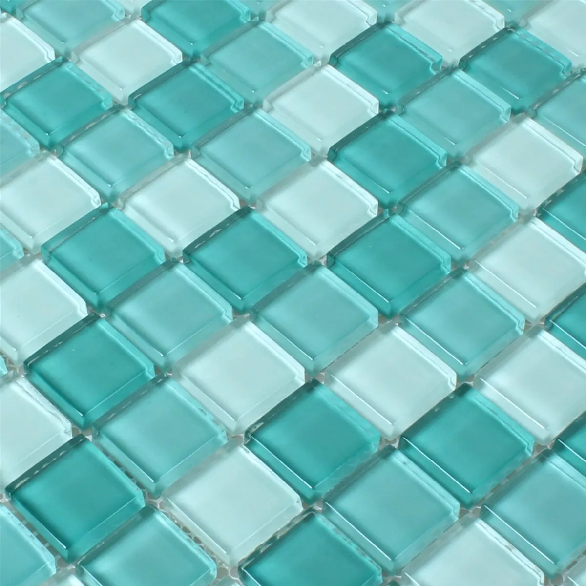 Mozaic De Sticlă Gresie Verde Mix 25x25x8mm