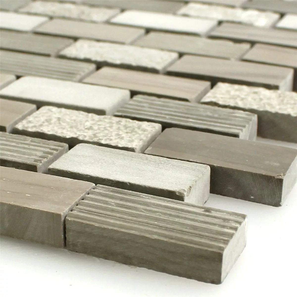Plăci De Mozaic Piatră Naturală Mocca Maro 15x30x8mm Plăci De Mozaic Piatră Naturală Mocca Maro 15x30x8mm
