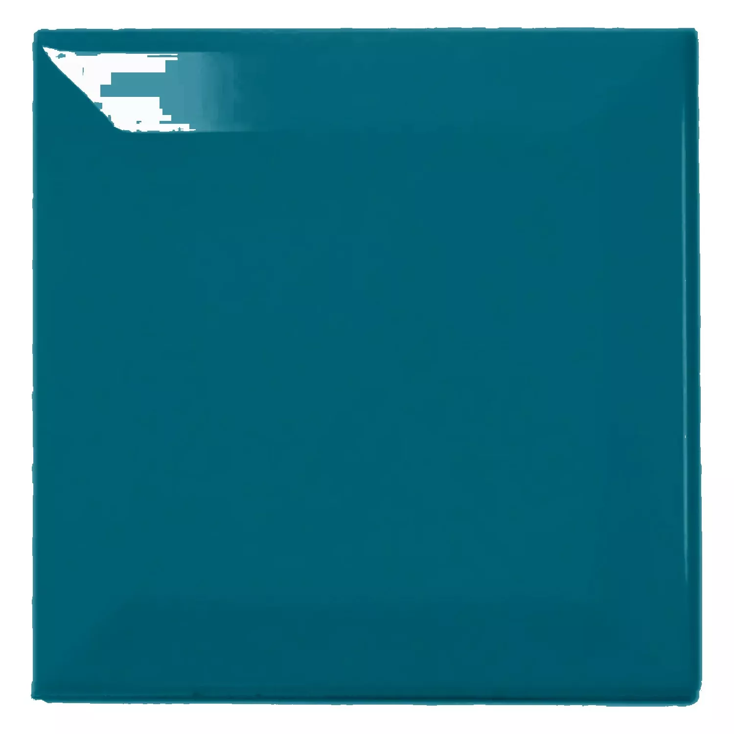 Metro tegel Turquoise Glanzend 10x10 cm Met Facet Catarina Oil