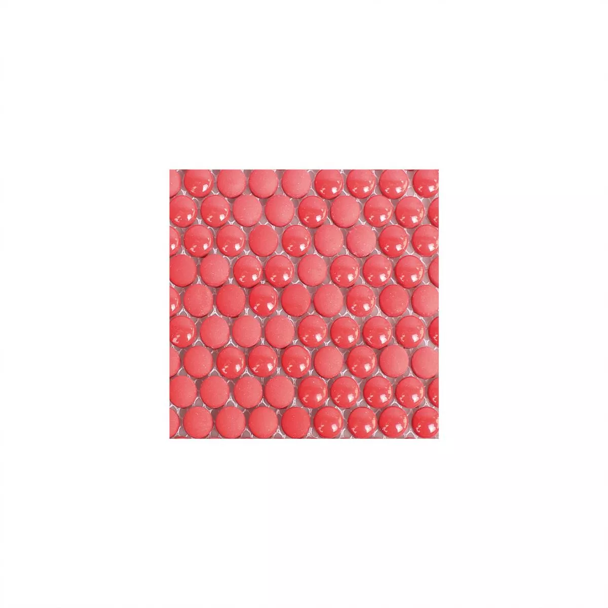 Padrão de Mosaico De Vidro Azulejos Bonbon Em Volta Eco Vermelho
