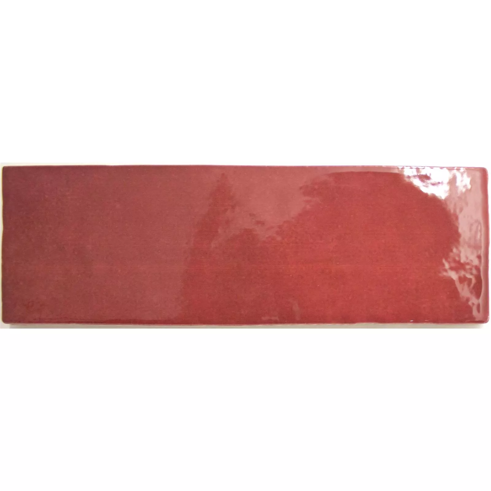 Carrelage Mural Concord Optique Wave Rouge 6,5x20cm Carrelage Mural Concord Optique Wave Rouge 6,5x20cm