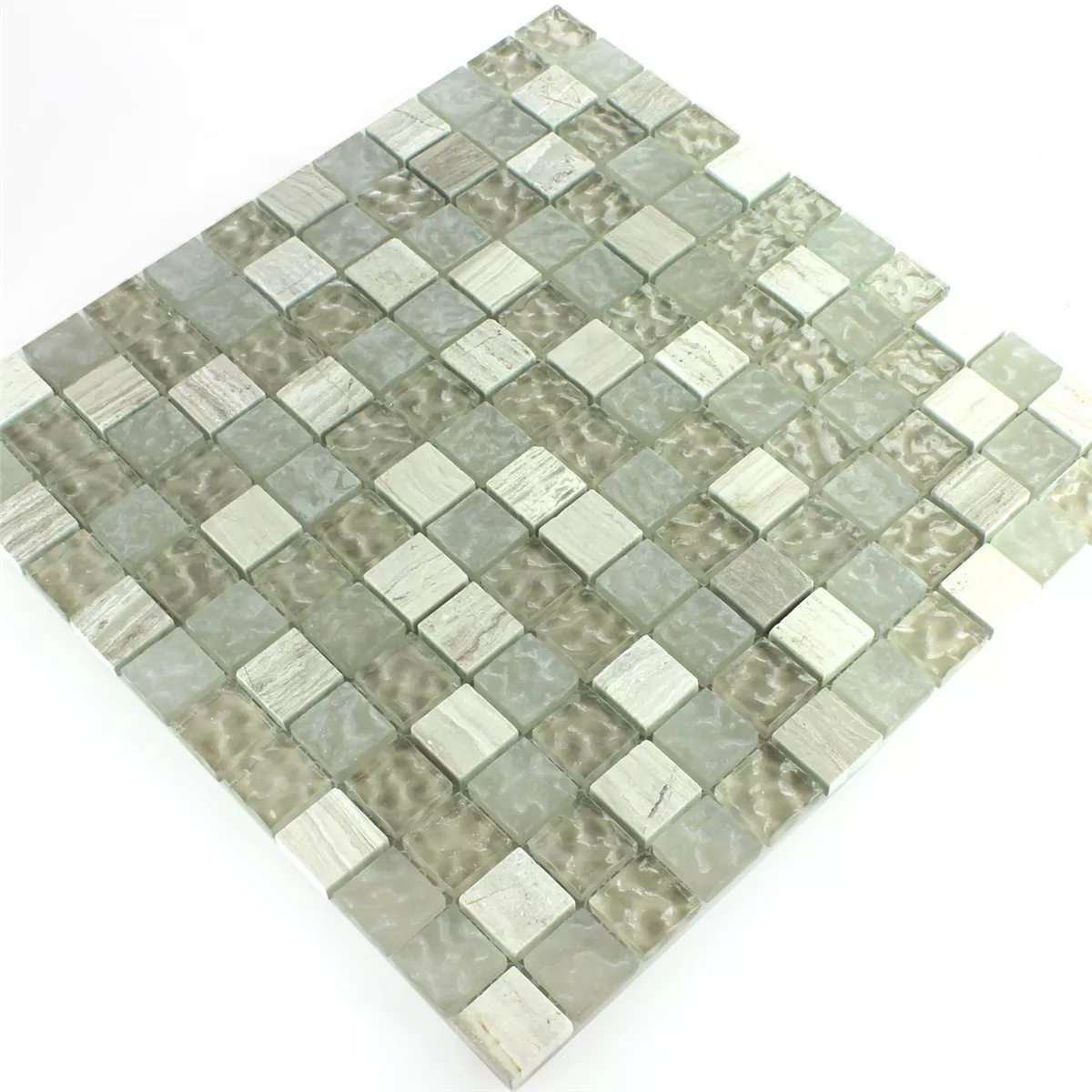 Plăci De Mozaic Sticlă Marmură Burlywood 23x23x8mm Tobăt