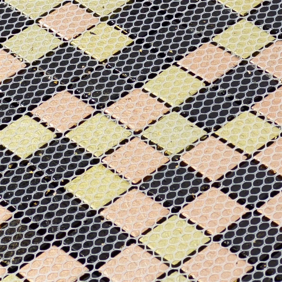 Mosaico Di Vetro Piastrelle Curlew Giallo Arancione 23 4mm