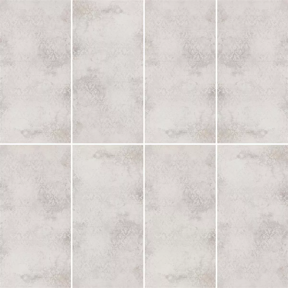 Pavimentos Poetic Aspecto de Piedra R10/A Blanco Decor 60x120cm