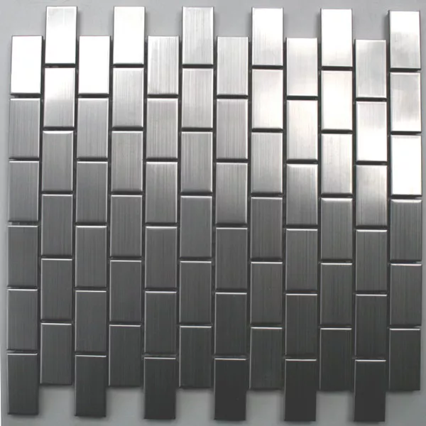 Mozaik Pločice Čelik Magnet Brušen Pravokutnik