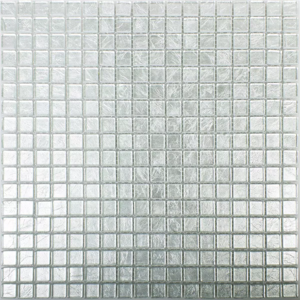Sample Glass Mosaic Tiles Capone Silver