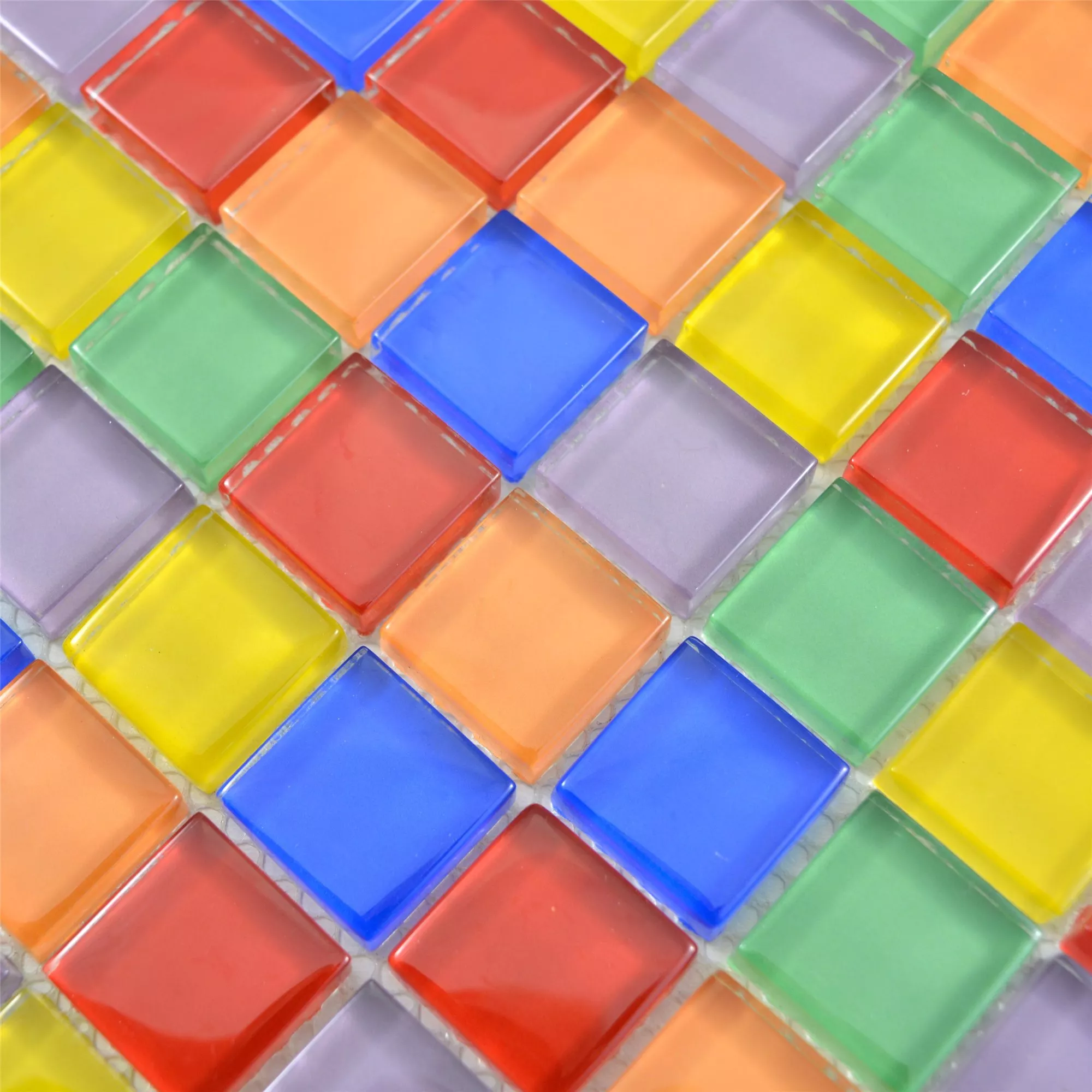 Glass Mosaic Tiles Ararat Colored Mix