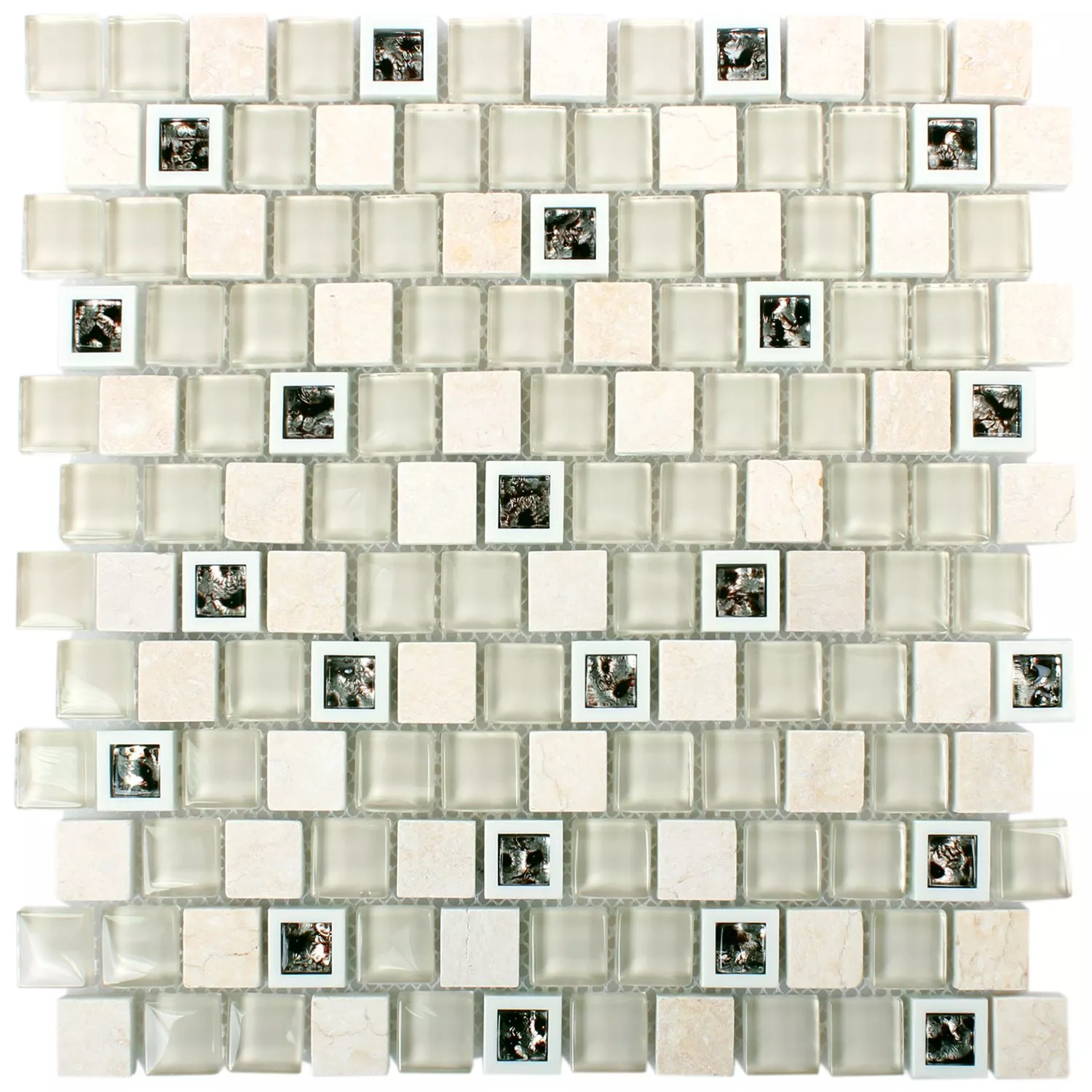 Vzorek Sklo Plast Mozaika Z Přírodního Kamene Historico Béžová Mix