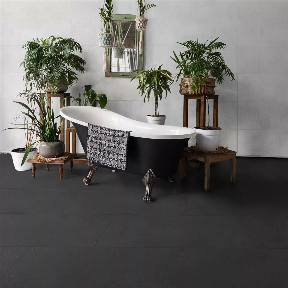 Sample Floor Tiles Malibu Beton Optic Anthracite 60x120cm